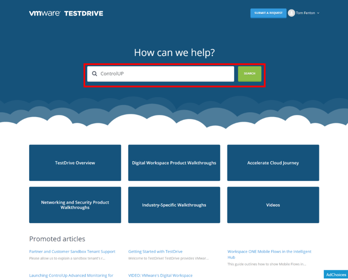 VMware Test Drive with ControlUp